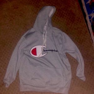 Gray champion hoodie